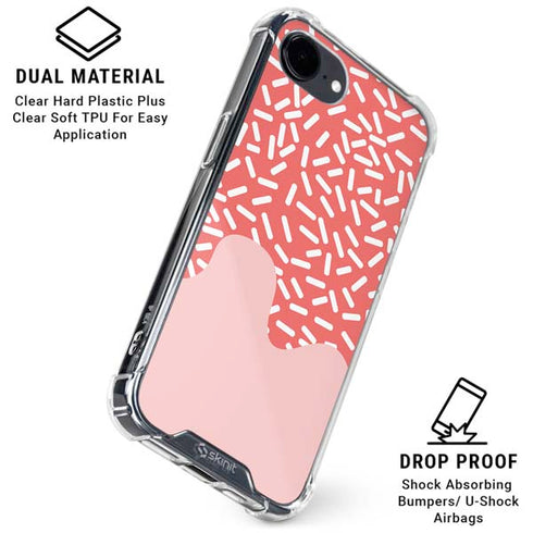 Coral Spring Sprinkles iPhone 16e Clear Case